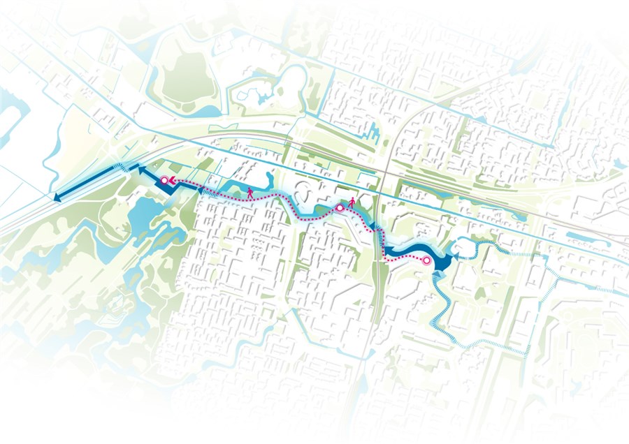 Bericht Bekijk het projectplan voor de nieuwe watergangen bekijken